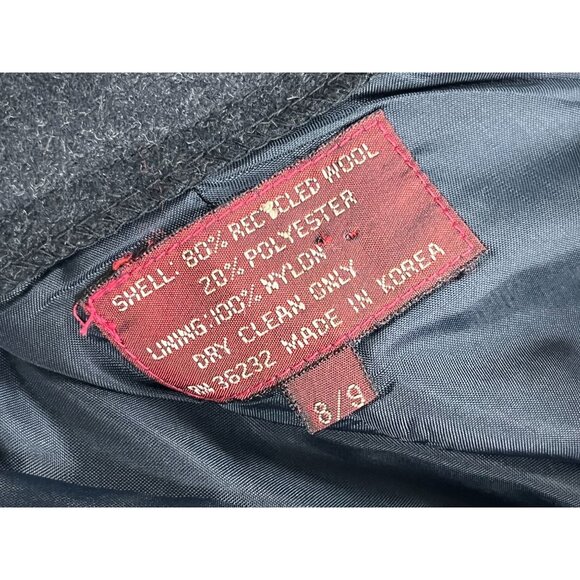 VTG Sexy Secretary Light Academia Career Midi Wool Blend Skirt, Women's 8/9 - Picture 7 of 7